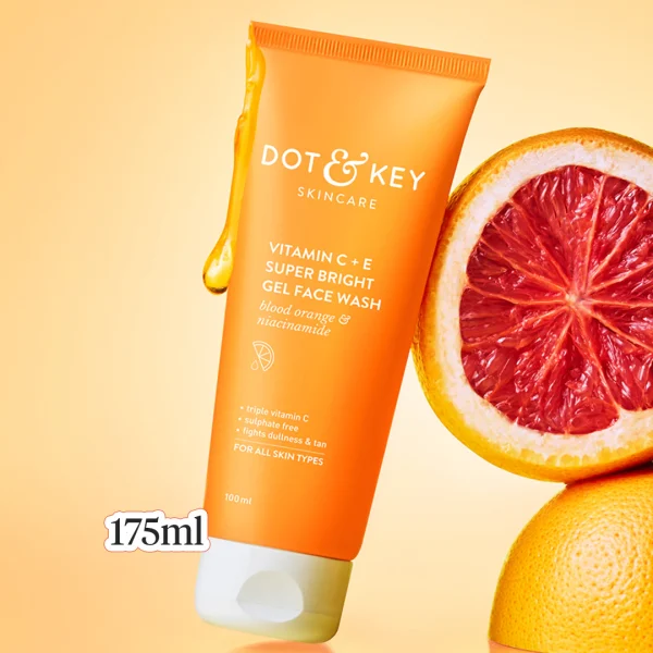 Dot & Key Vitamin C + E Super Bright gel face wash